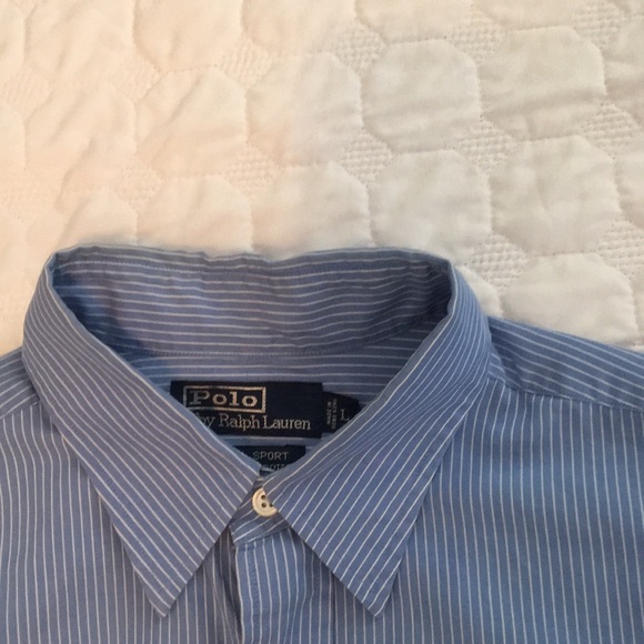 Men’s Polo by Ralph Lauren Striped Shirt Size L - Picture 2 of 4
